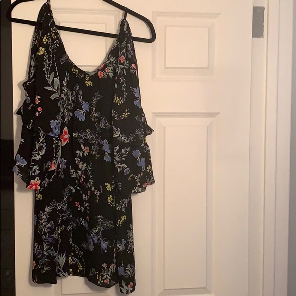 Parker (size Small) black & floral dress! - Picture 3 of 5